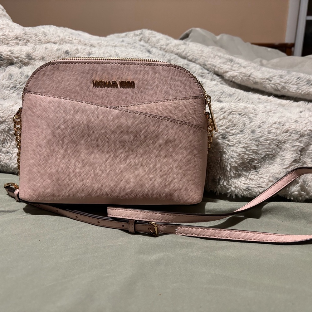 Michael Kors Blush Pink Saffiano Leather Crossbody